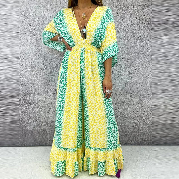 Anthea - Elegant V-neck And High Waist Jumpsuit