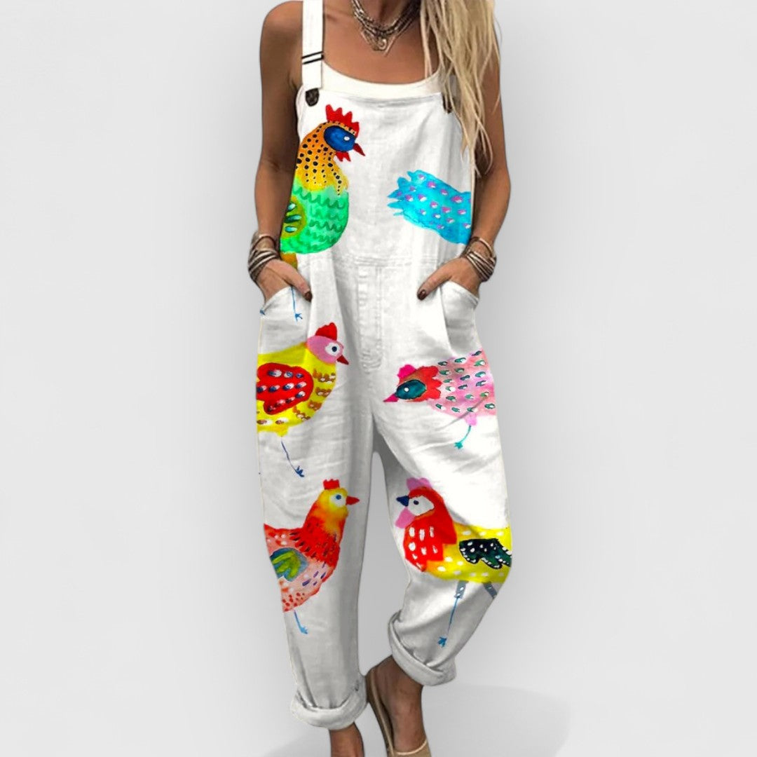 Amabel - Vintage Wide Leg Jumpsuit