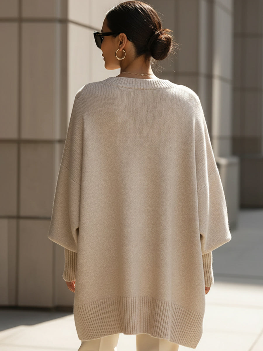 Phobe – Oversized Asymmetric Knitted Sweater