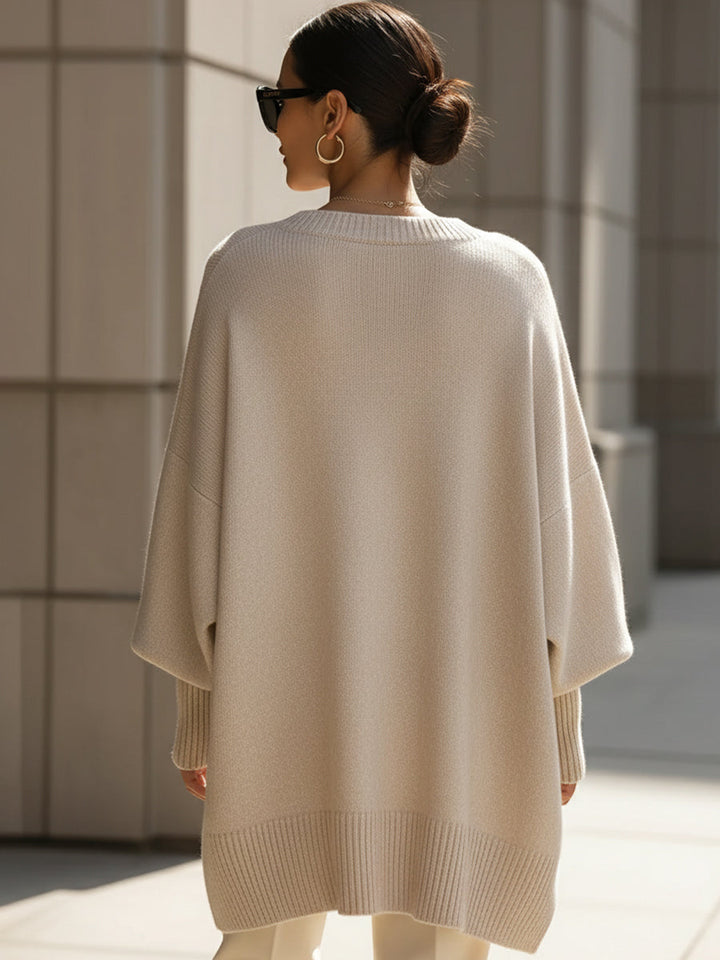 Phobe – Oversized Asymmetric Knitted Sweater