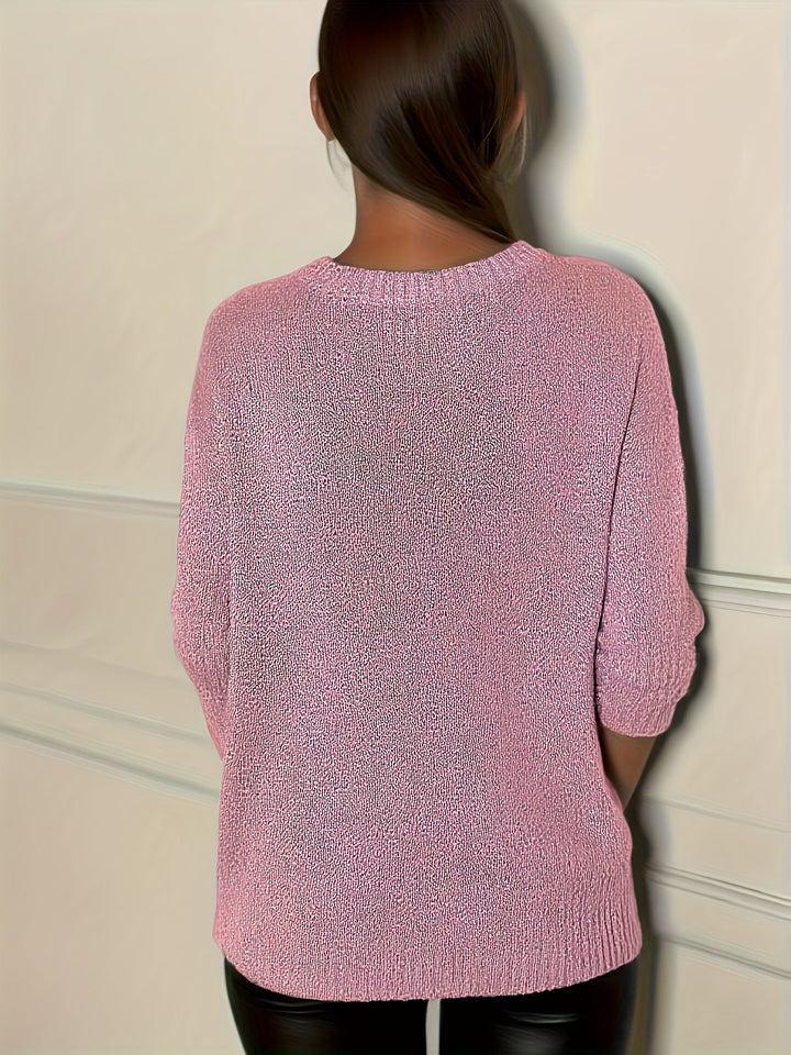 Healy - Knitted Sweater With V-Neck