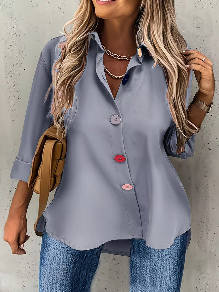 Fausta - Single Breasted Long Sleeve Shirt