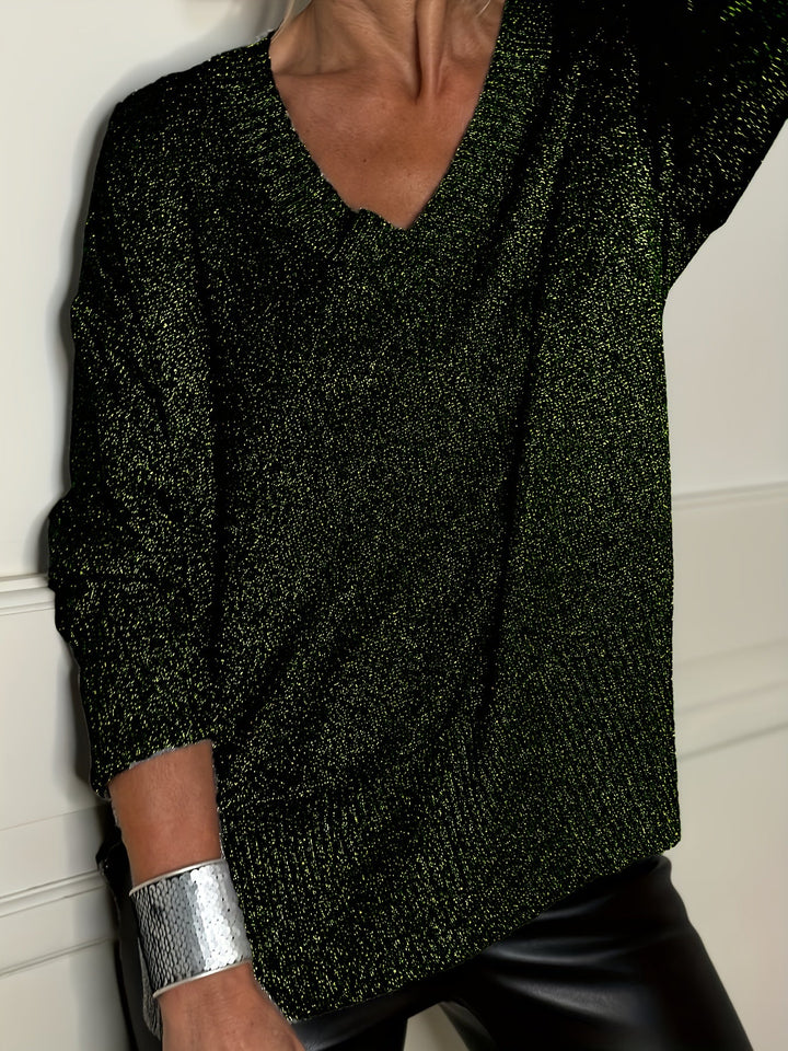 Healy - Knitted Sweater With V-Neck
