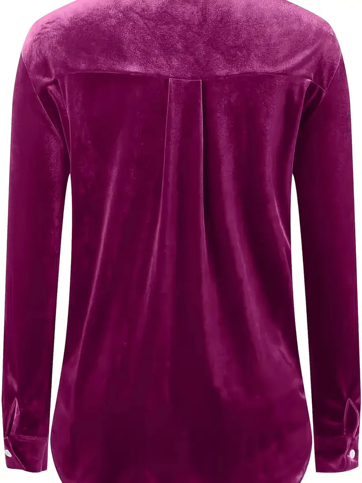 Geanie - Long Sleeve Shirt With Front Pockets