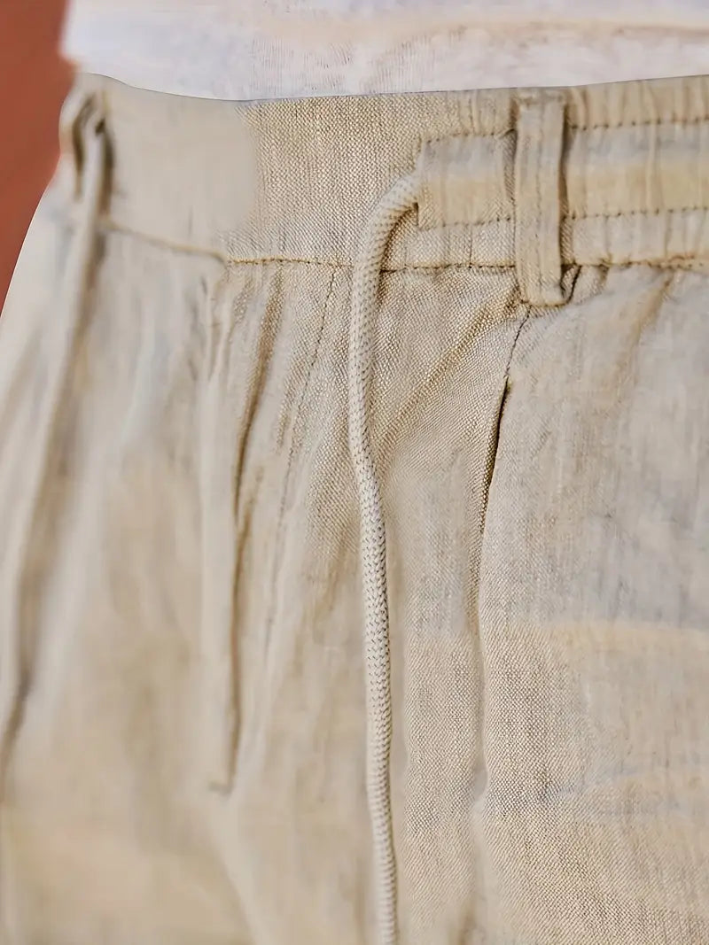 Nichols - Linen Loose Fit Drawstring Pant