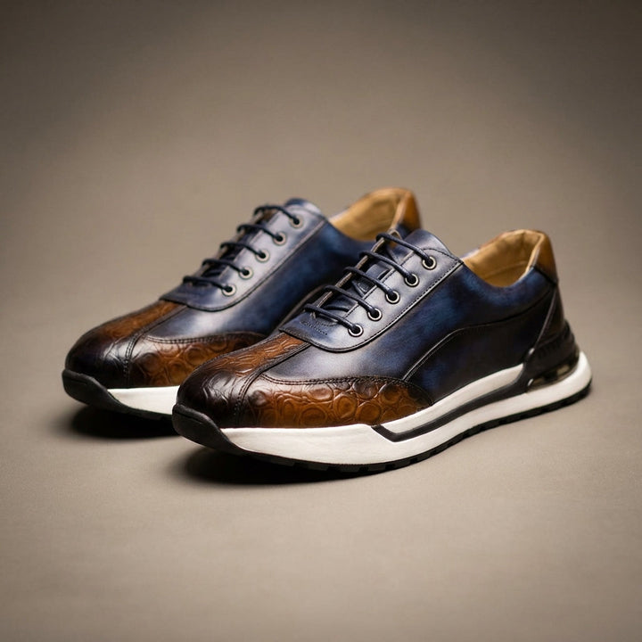 Hitmayer - Lace Up Leather Sneakers