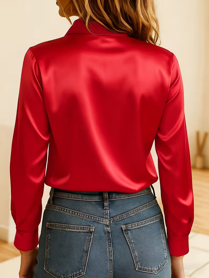 Kelina - Long Sleeve Button-Up Shirt