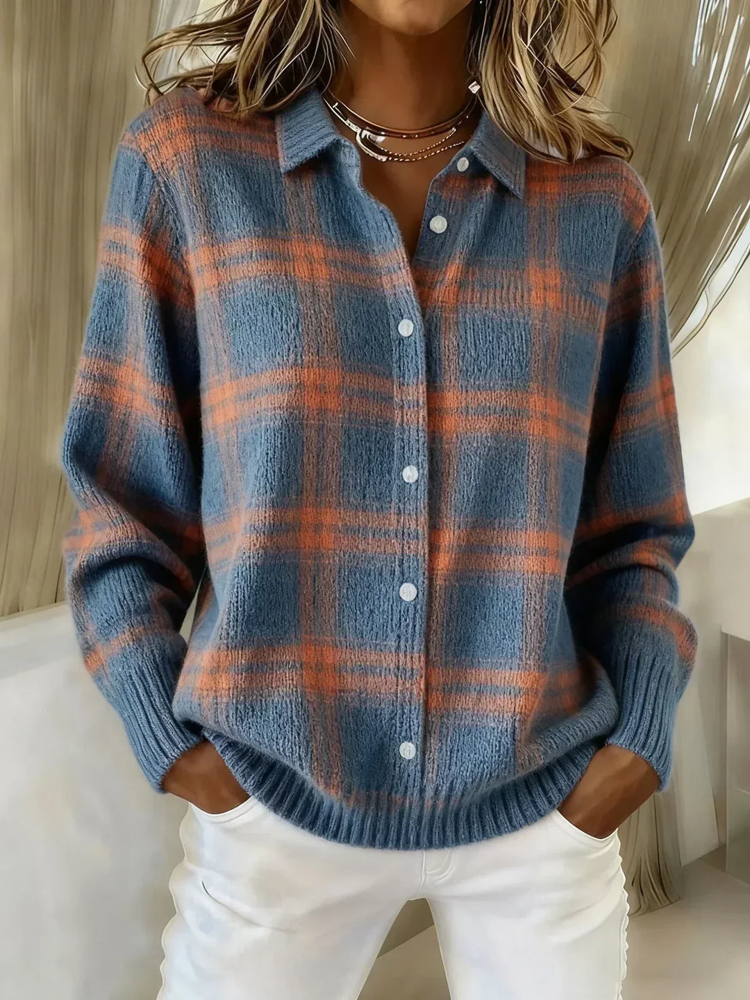 Caelea - Comfort Long Sleeve Cardigan