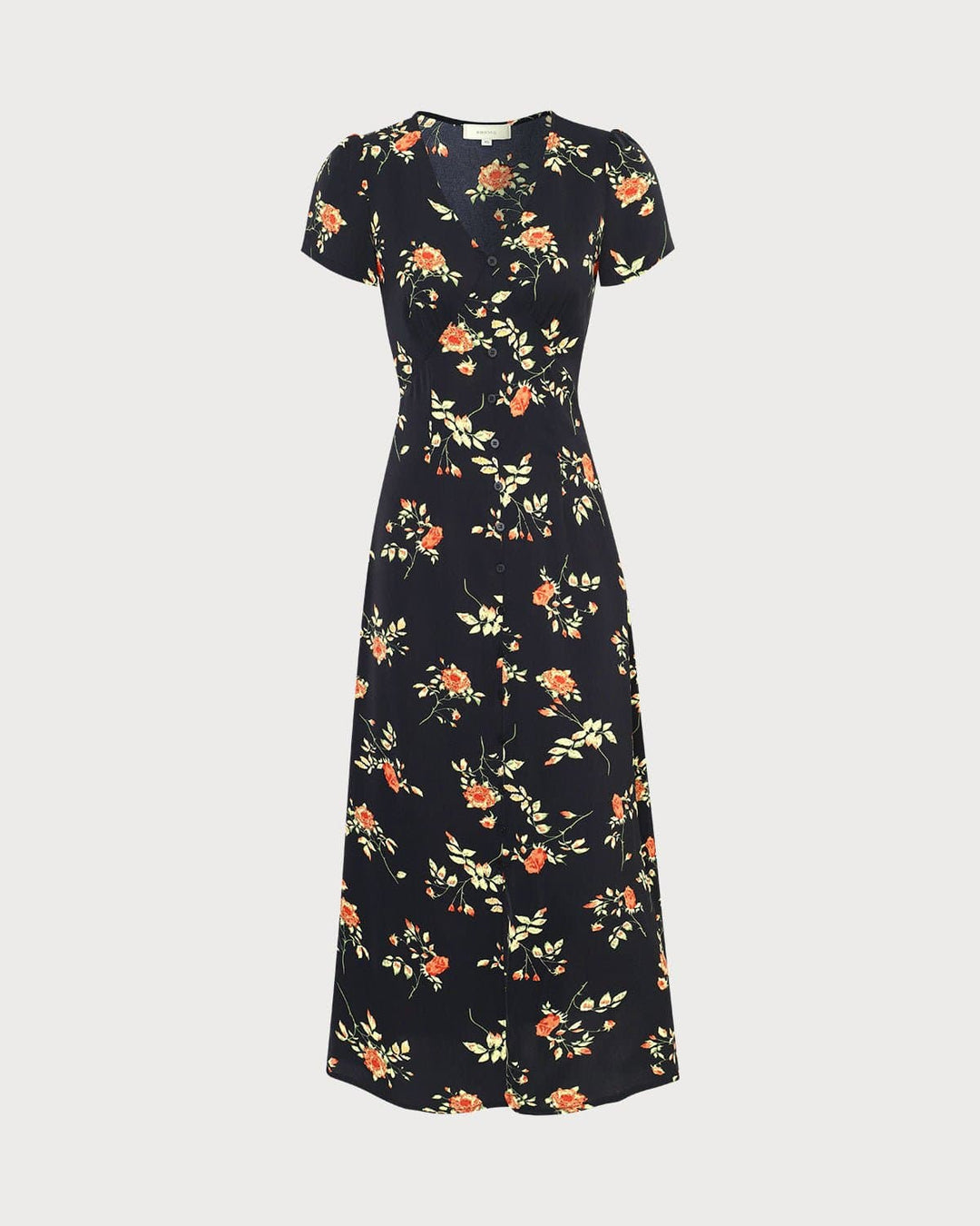kambria - Short Sleeve Floral Midi Dress