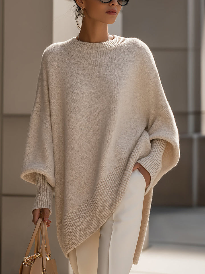 Phobe – Oversized Asymmetric Knitted Sweater