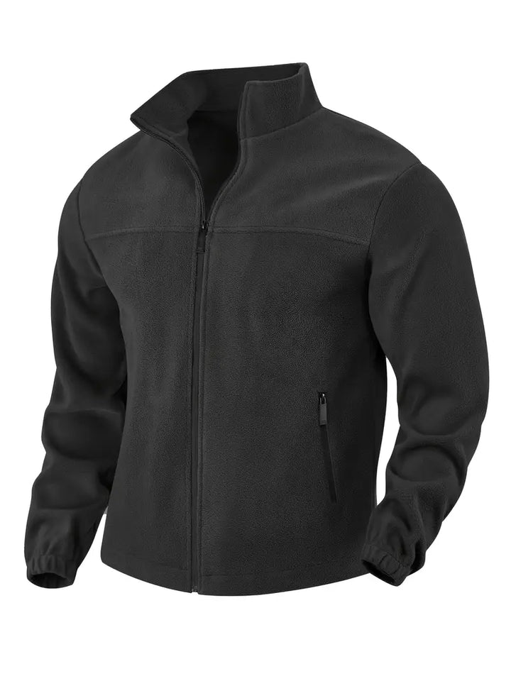 Barron - Casual Zip-Up Fleece Jacket With Pocket