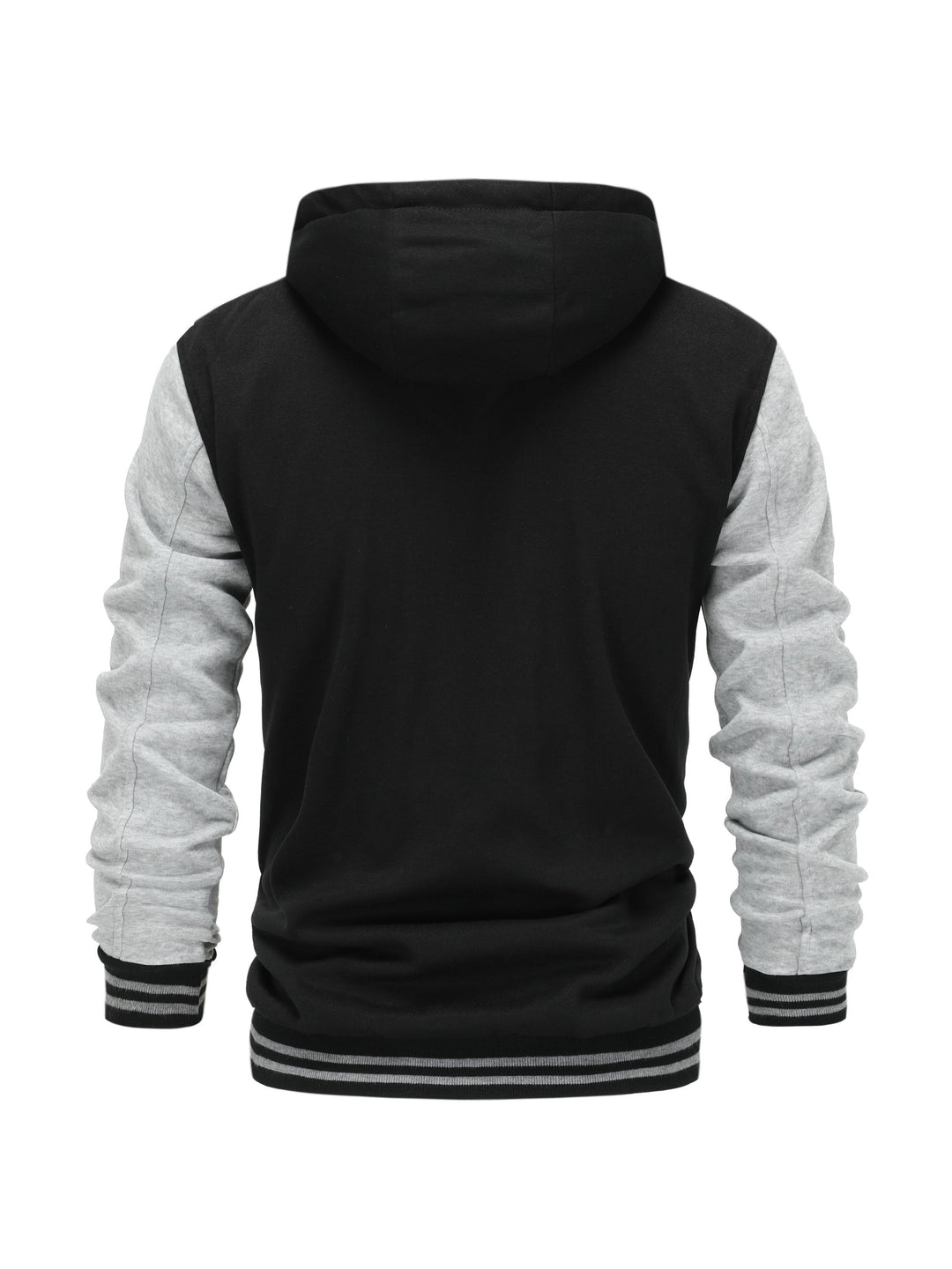 Askhat - Long Sleeve Hooded Baseball Jacket