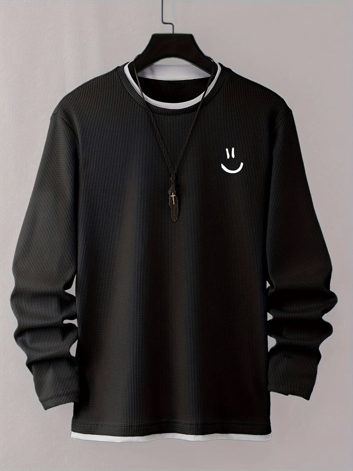 Desmond - Long Sleeve Shirt With Face Print