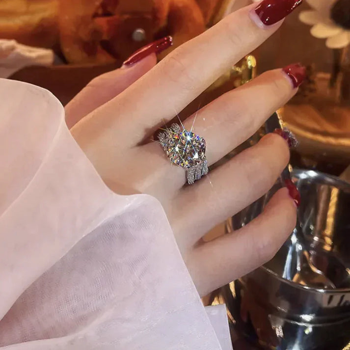 Halyna - 3-Carat Super Flash Moissanite Ring