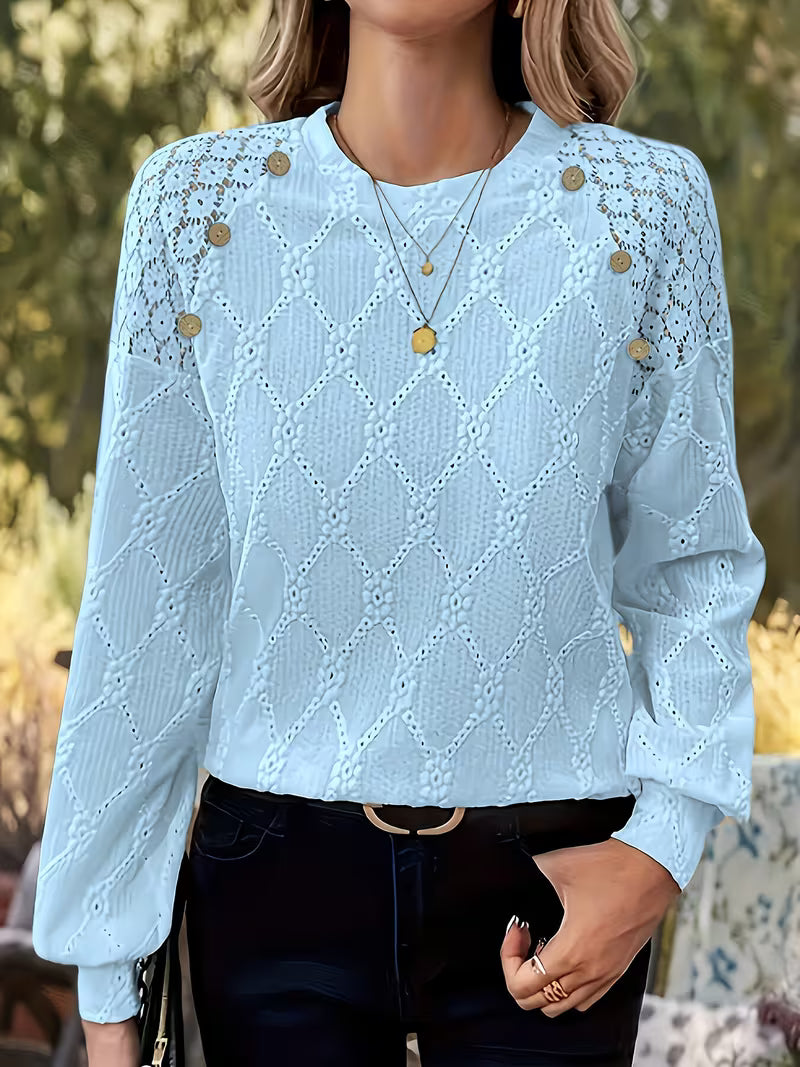 Carys - Patterned Blouse With Long Sleeves