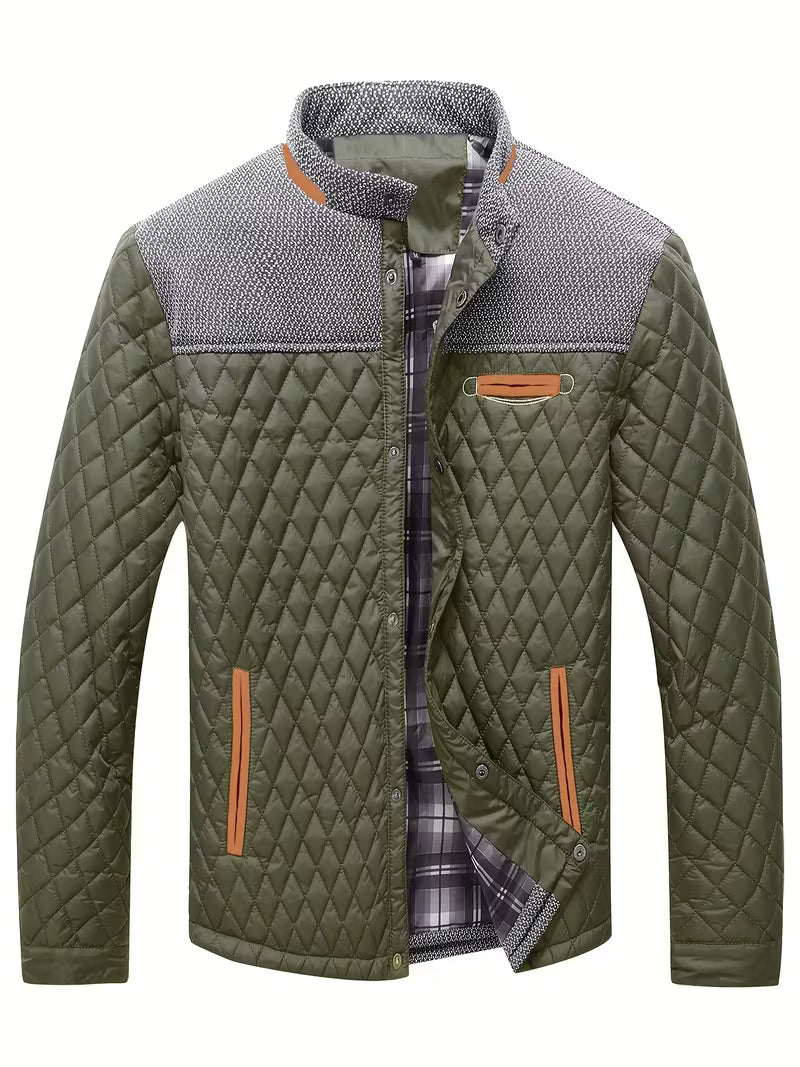 Raffin - Diamond Patchwork Puffer Jacket