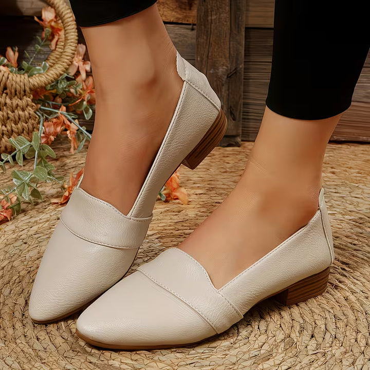 Alannah - Pointed Toe Shoes With Low Heel