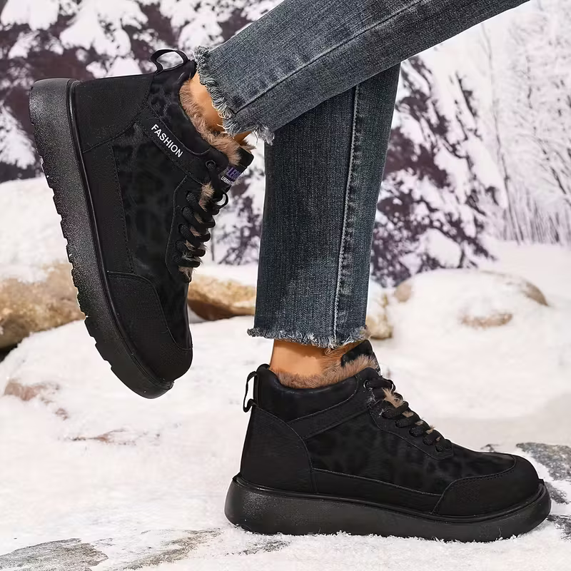 Elizia - Lace-Up Ankle Shoes with Thick Sole
