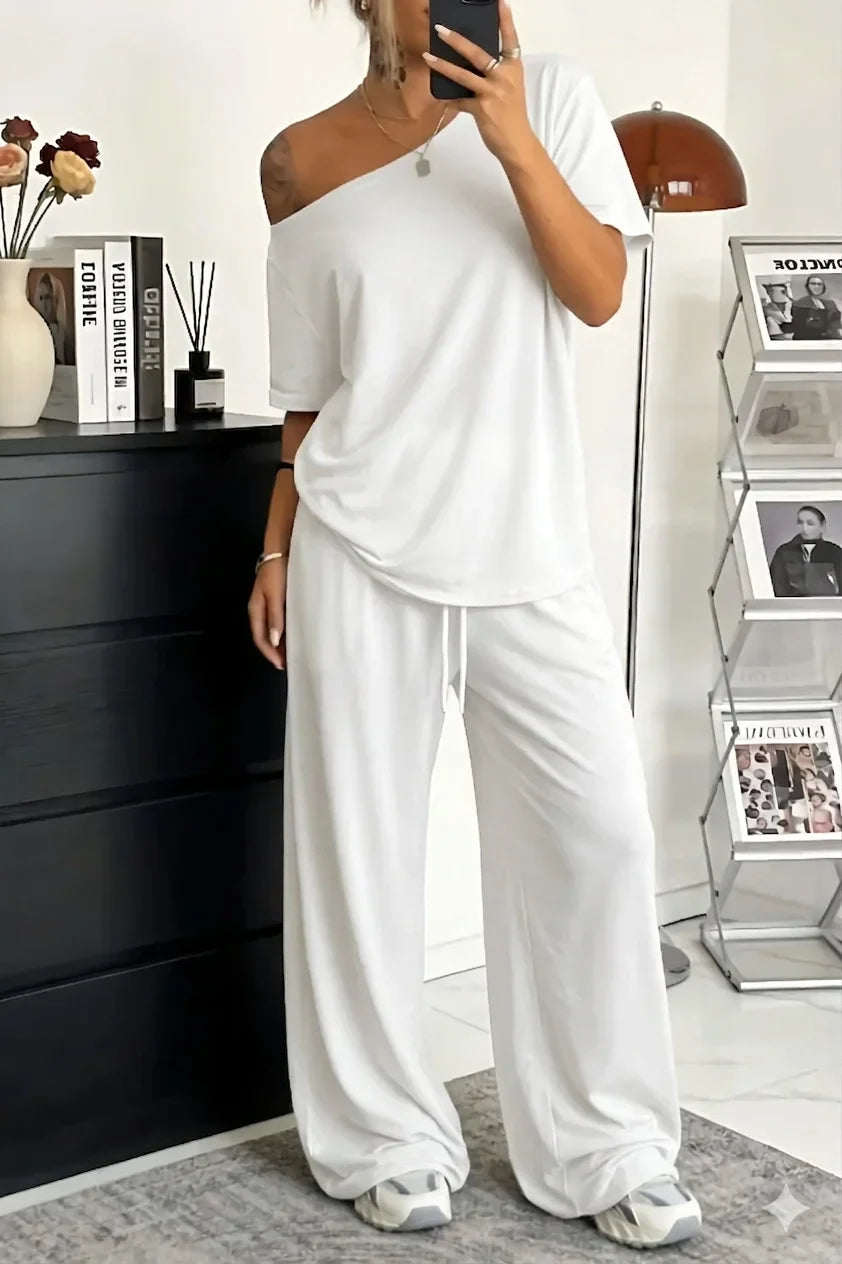 Khairina - Off Shoulder Two Piece Set