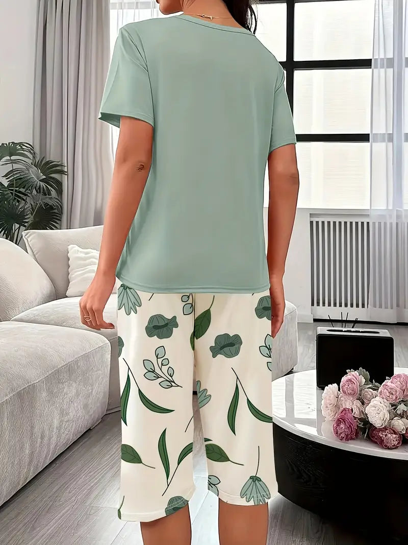 Kinsley - Comfortable Floral Print Loungewear Set