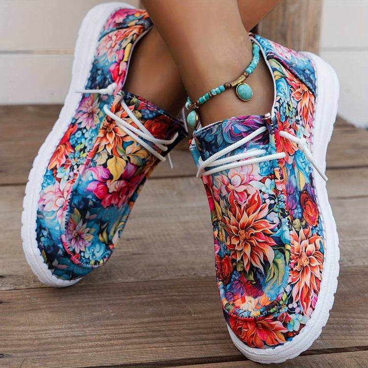 Meiriya - Casual Sneakers With Large Floral Print