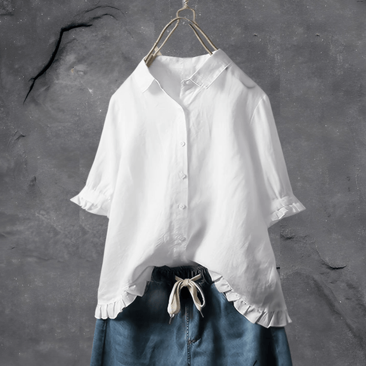 Sonika - Oversized Button-Up Blouse