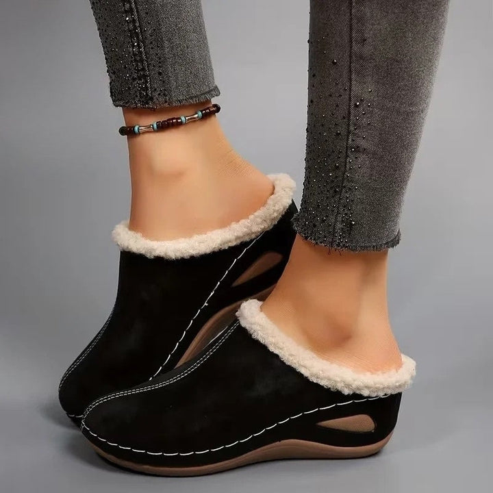Lirona - Cozy Slip-on Loafers With Fleece Lining