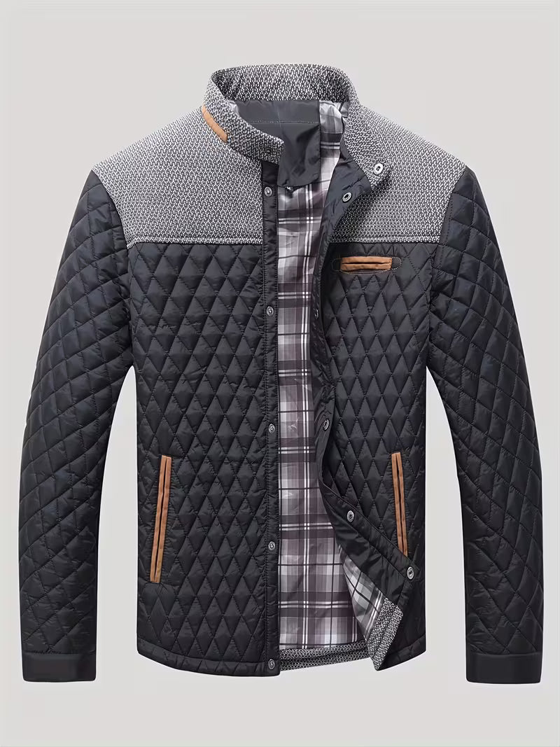 Raffin - Diamond Patchwork Puffer Jacket