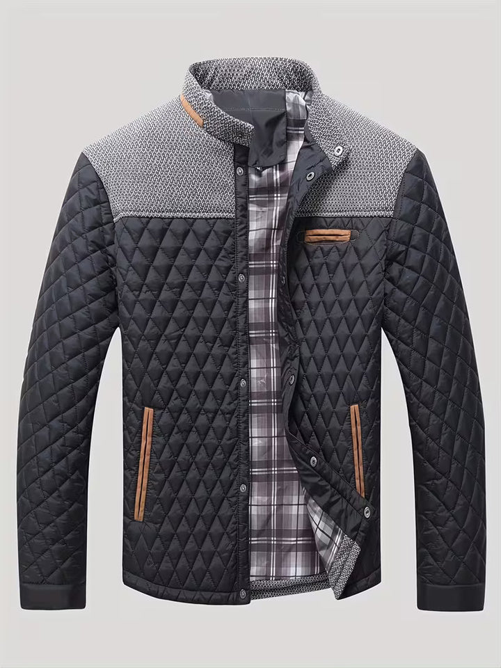 Raffin - Diamond Patchwork Puffer Jacket