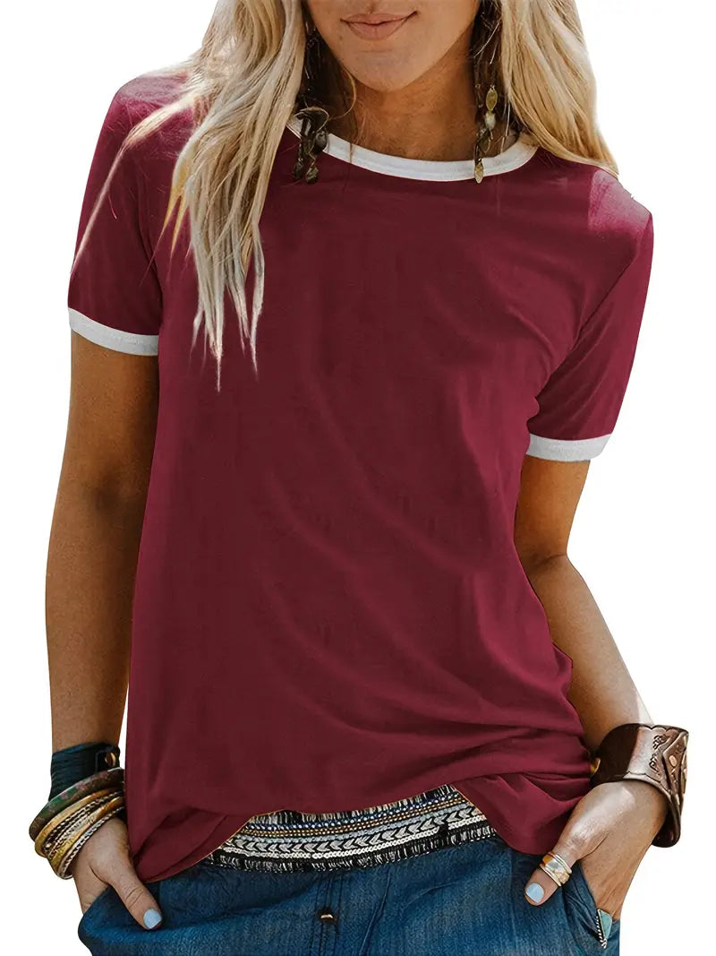 Kisara - Casual Short Sleeve T-Shirt