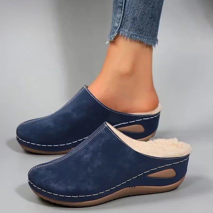 Martinez - Faux Fur Lined Slip-On Shoes