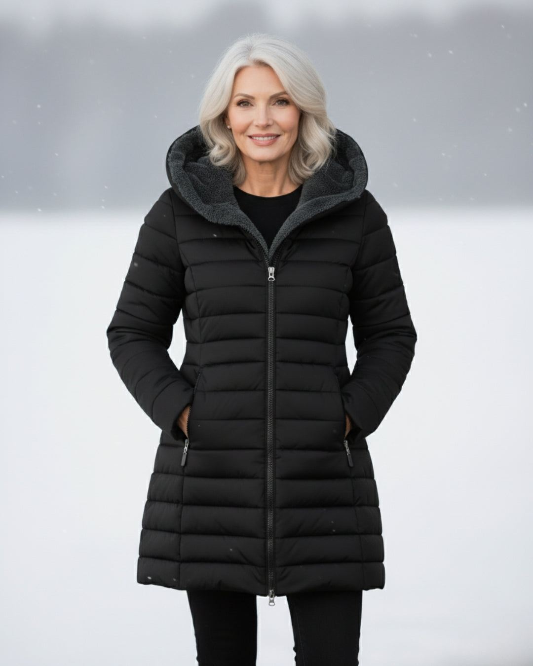 Oksiana - Fleece Lined Puffer Coat