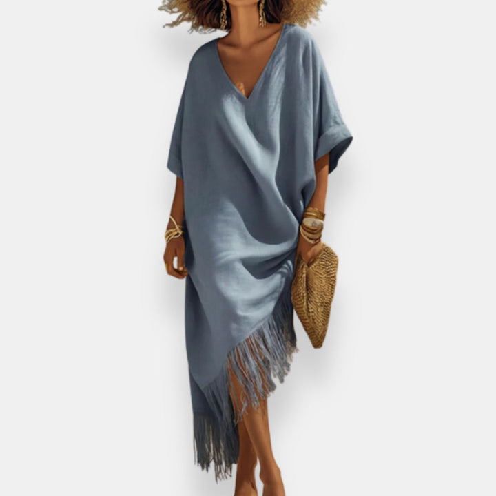 Taciana - Fringed Kaftan Dress