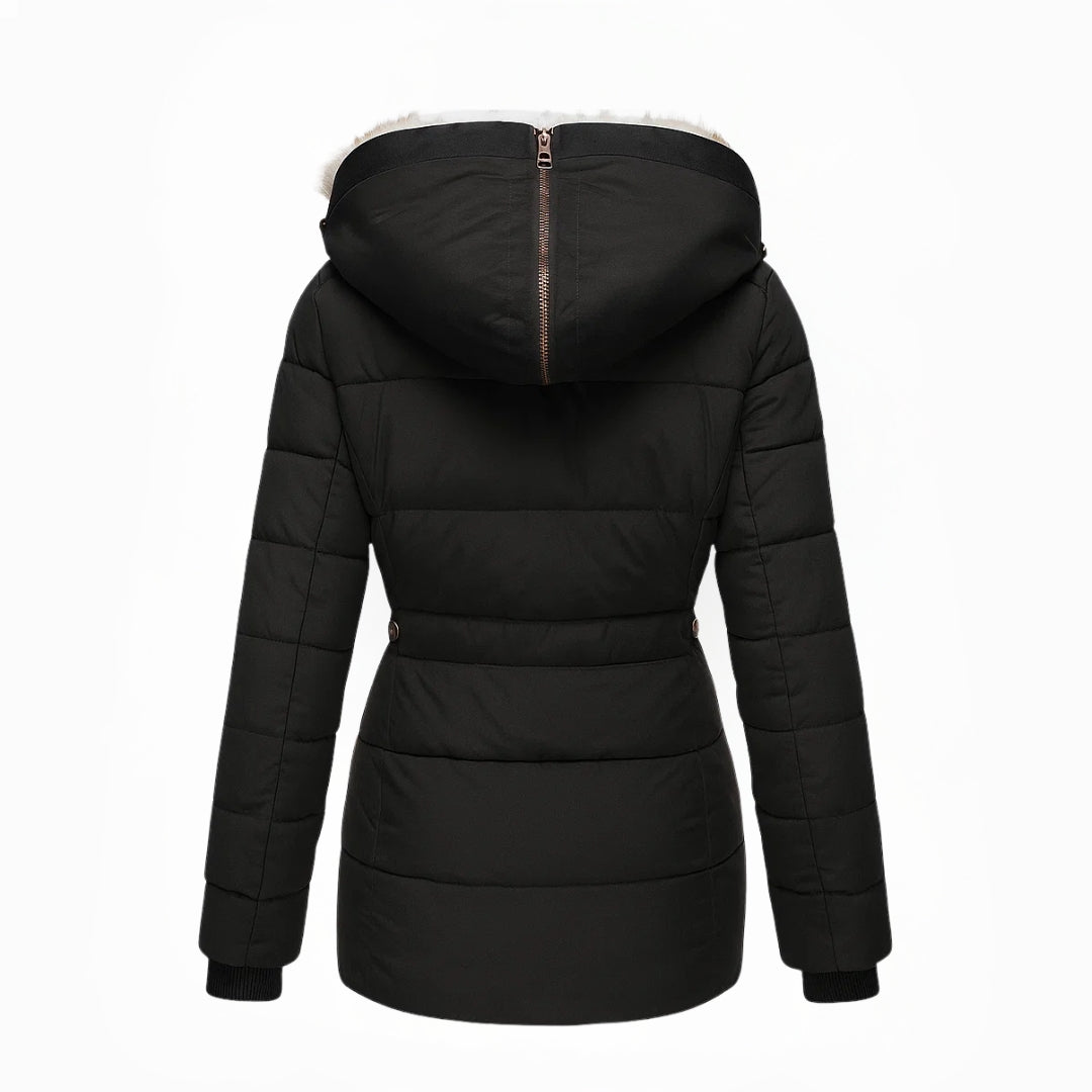 Barbra - Fur Lined Hooded Winter Coat
