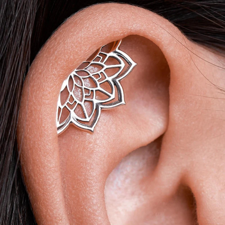 Mieko - Mandala Helix Earring