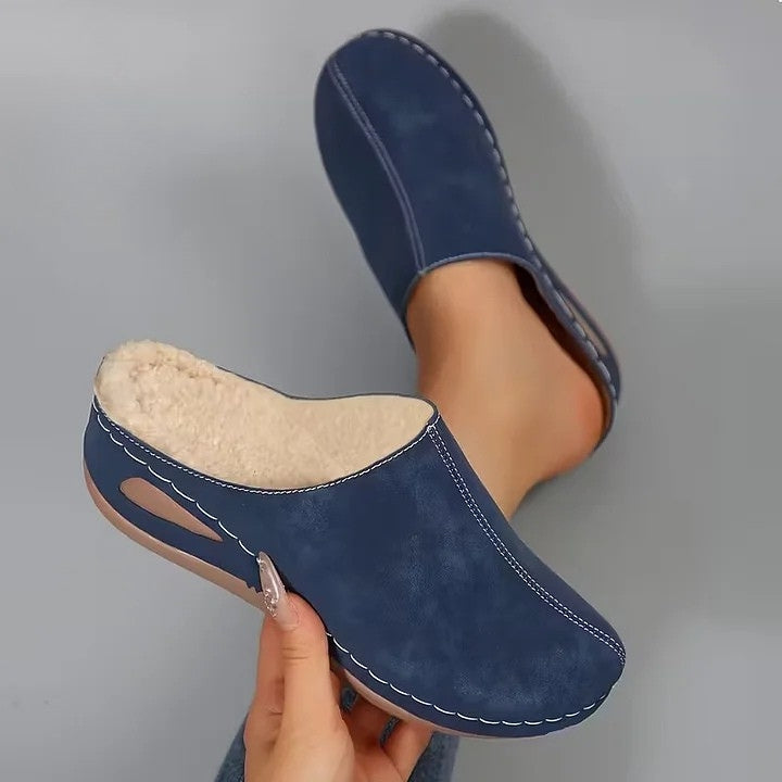 Martinez - Faux Fur Lined Slip-On Shoes