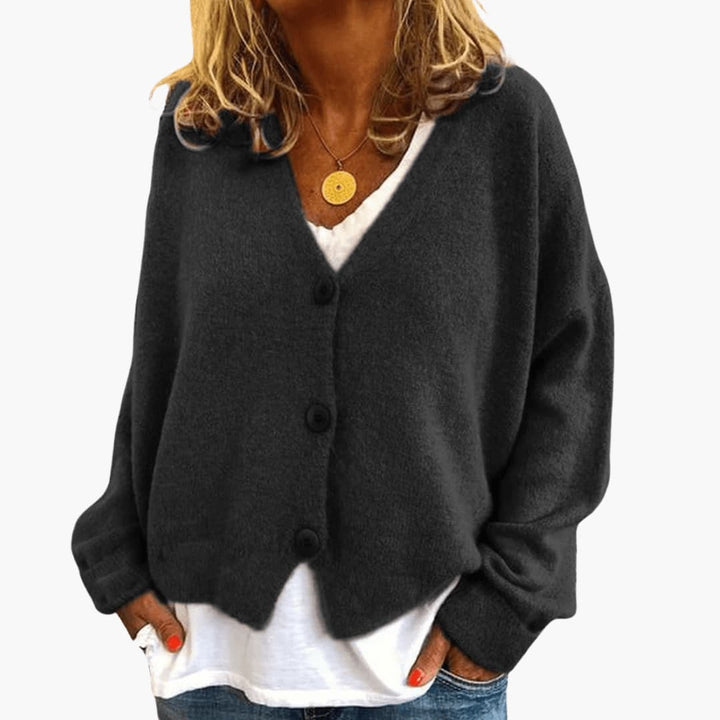 Lucrora - Long Sleeve Knitted Cardigan