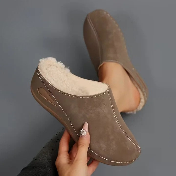 Martinez - Faux Fur Lined Slip-On Shoes