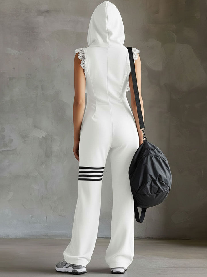 Riane - Sleeveless Hooded Jumpsuit