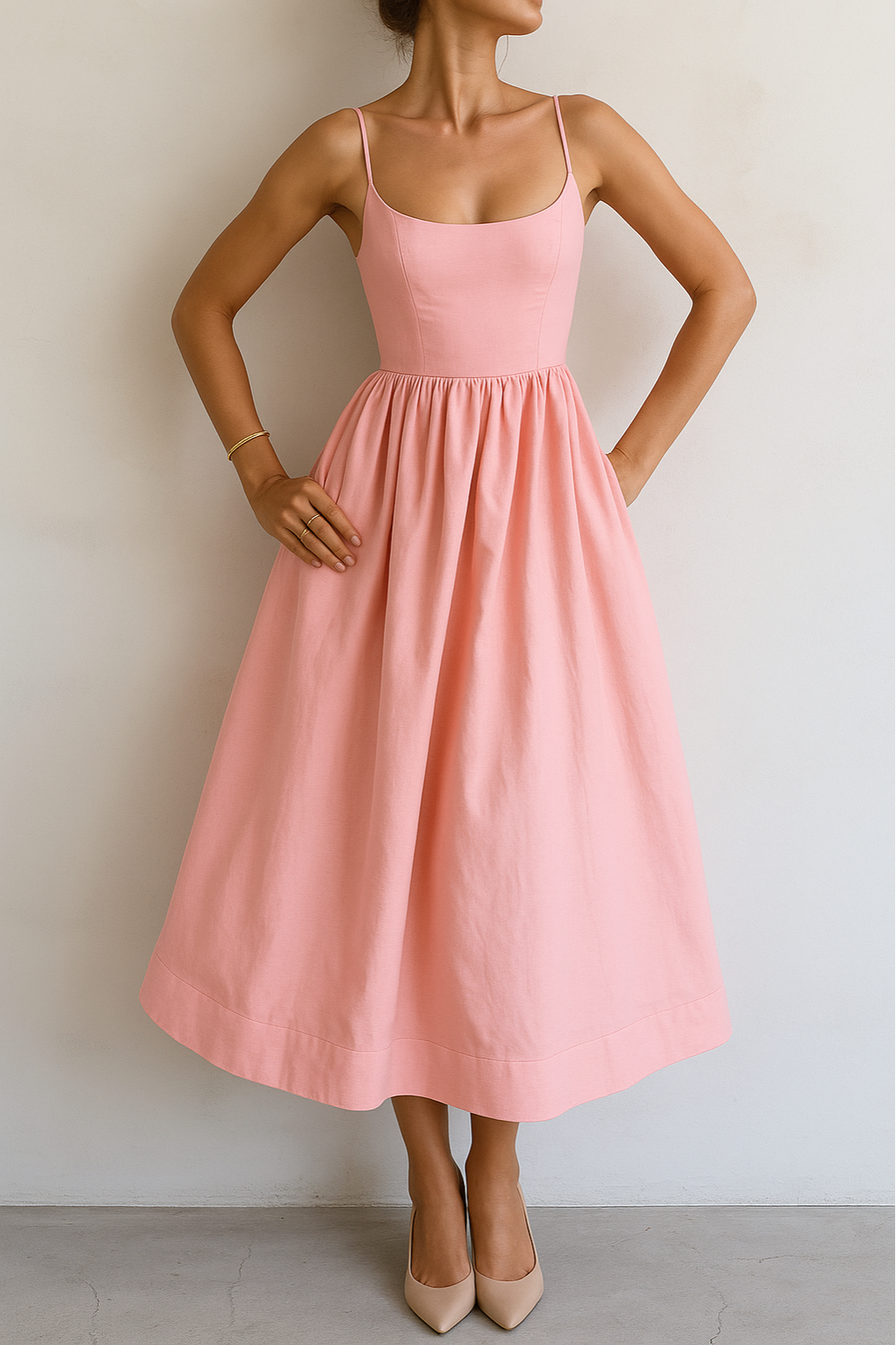 Rieneke - Sleeveless Elegant Dress