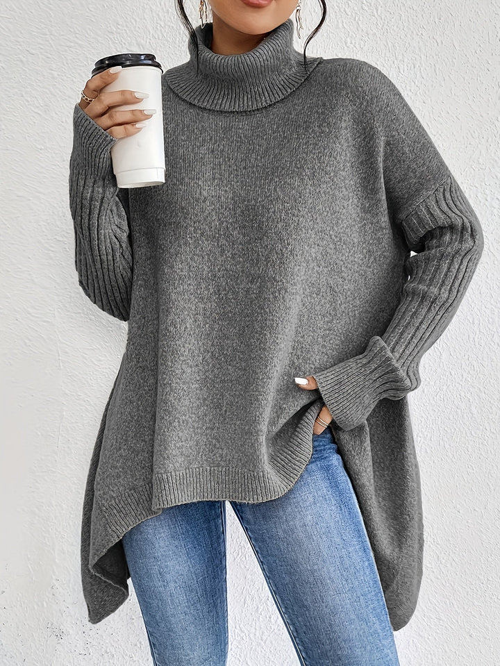 Tahlia - Matthias - Casual Asymmetrical Hem Hooded T-Shirt