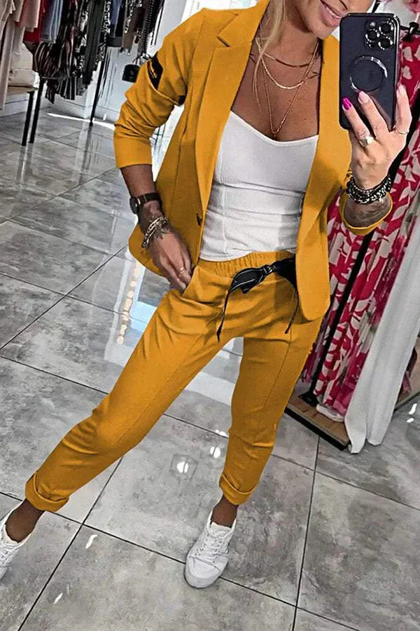 Kseniya - Elegant Blazer And Trousers Set