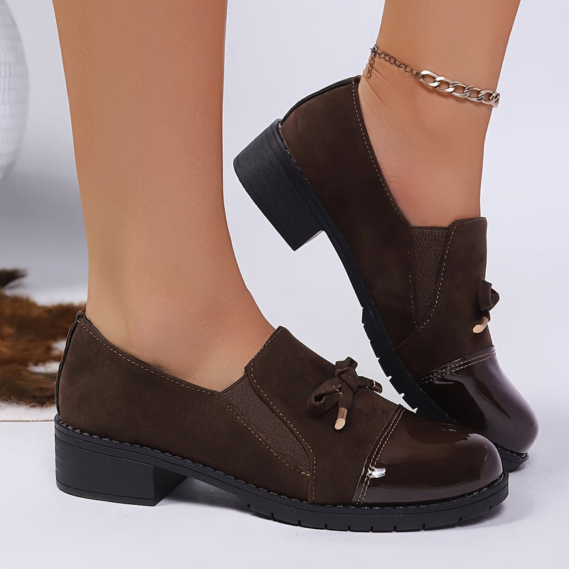 Virna - Elegant Non-Slip Loafers With Bow