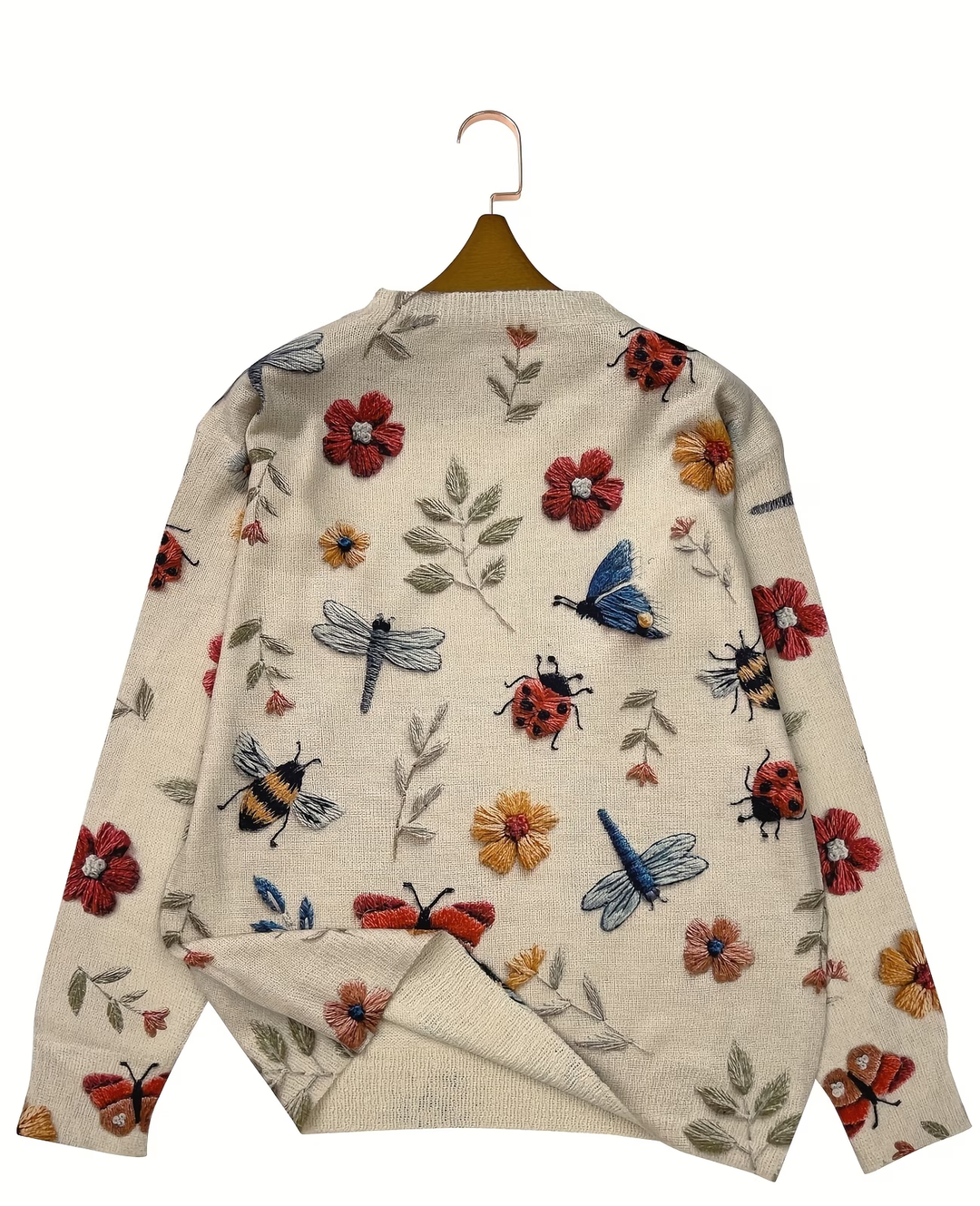 Neriita - Sweater With Floral and Insect Print