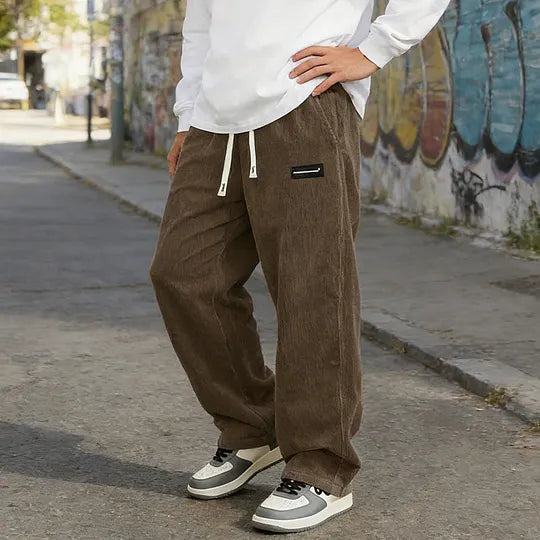 Lovis - Wide-Leg Drawstring Pants With Pockets