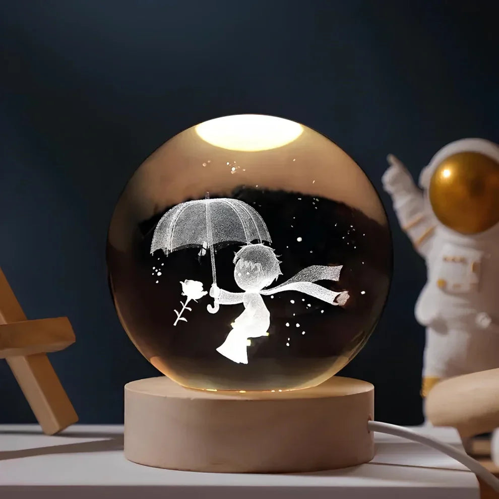 Glow Sphere – Luminous Crystal Ball Lamp