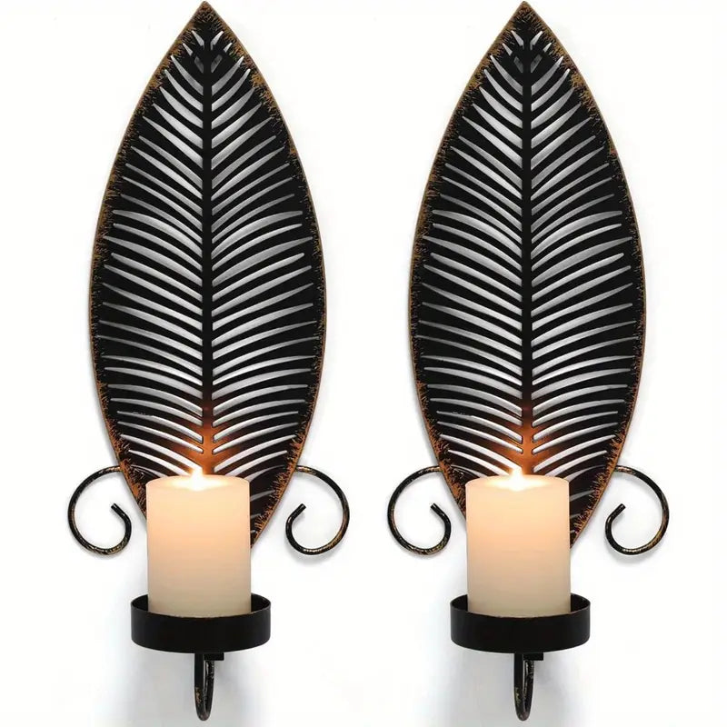 FoliGlow - Leaf Design Candle Holder Set