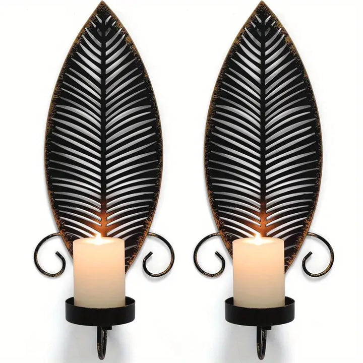 FoliGlow - Leaf Design Candle Holder Set