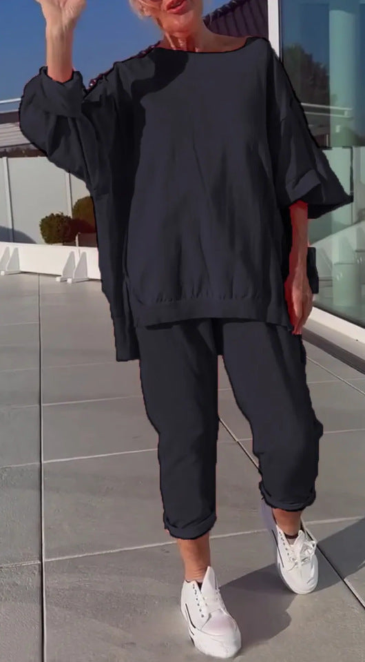 Esmaria - Casual Lounge Two Piece Set