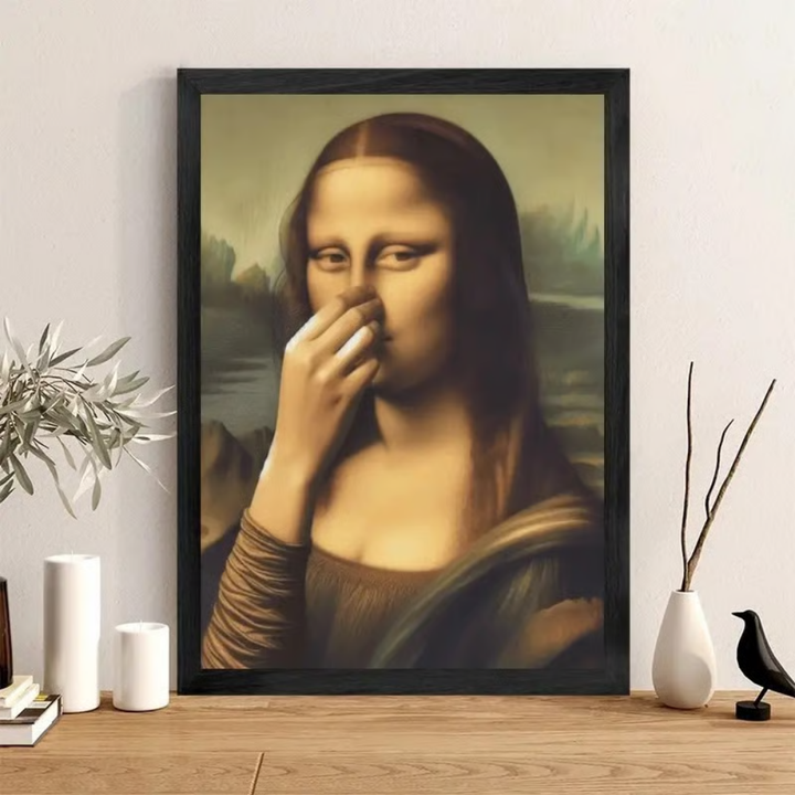 WinkArt - Mona Lisa with a Wink Humorous Poster
